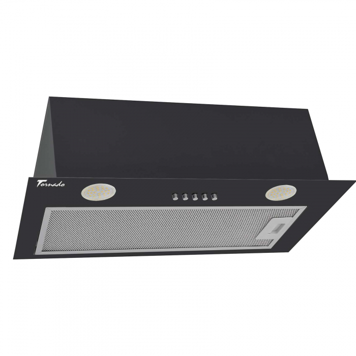 Hota Incorporabila Tornado DRYTH 700 (52) LED, 1 motor Turbo, latime 52 cm, absorbtie 700 m3/ora, filtru anti-grasimi aluminiu 5 straturi, NEGRU [2]