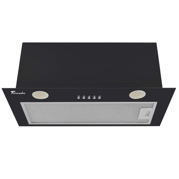 Hota Incorporabila Tornado DRYTH 960 (52) LED, 1 motor Turbo, latime 52 cm, absorbtie 960 m3/ora, filtru anti-grasimi aluminiu 5 straturi, NEGRU [2]