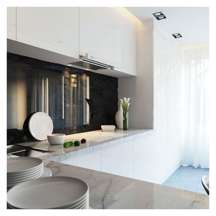 Hota Telescopica Incorporabila Tornado Sondo 700 (60), 1 motor, latime 60 cm, 2 viteze, absorbtie 700 m3/ora, Alb [5]