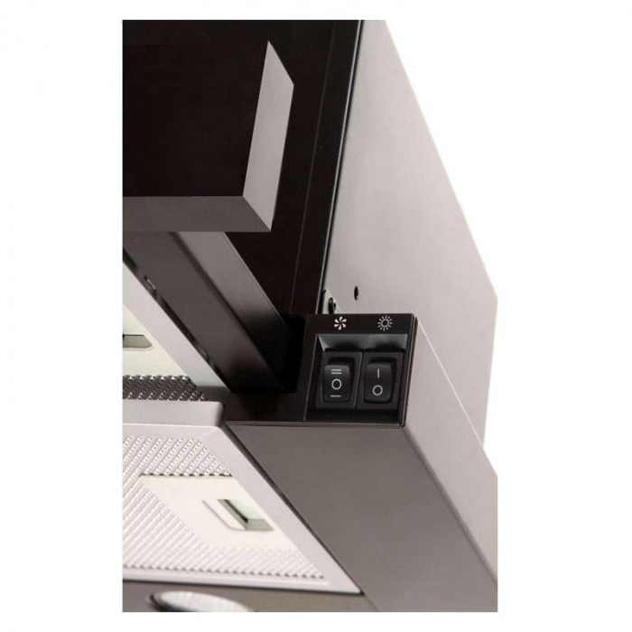 Hota Telescopica Incorporabila Tornado Storm 1200 (60), 1 motor, latime 60 cm, 3 viteze, absorbtie 1200 m3/ora, Negru [2]