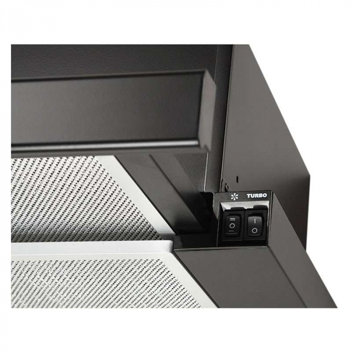 Hota Telescopica Incorporabila Tornado Storm 700 (60), 1 motor, latime 60 cm, 3 viteze, absorbtie 700 m3/ora, Negru [2]