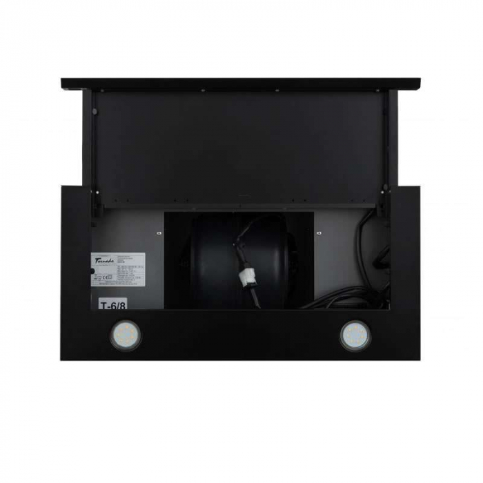 Hota Telescopica Tornado Solano 860 (60), 1 motor, latime 60 cm, 3 viteze, absorbtie 860 m3/ora, Negru [9]