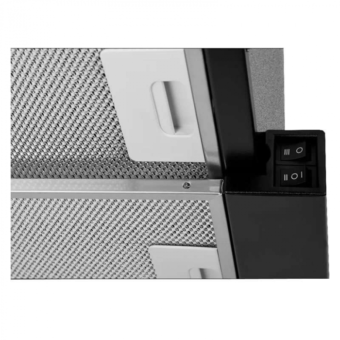 Hota Telescopica Tornado Sonora 1200 (60), 1 motor, latime 60 cm, 3 viteze, absorbtie 1200 m3/ora, Negru [10]