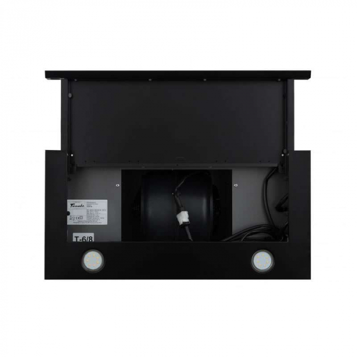 Hota Telescopica Tornado Sonora 1200 (60), 1 motor, latime 60 cm, 3 viteze, absorbtie 1200 m3/ora, Negru [9]