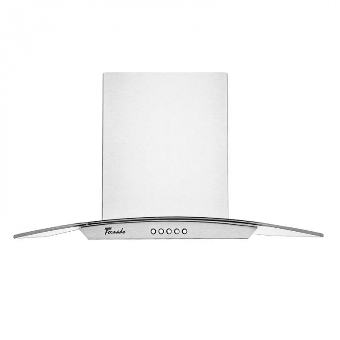 Hota tip Cupola Tornado Eva 1200 (60) LED, 1 motor Turbo, latime 60 cm, 3 viteze, absorbtie 1200 m3/ora, filtru anti-grasimi aluminiu 5 straturi, Inox [2]