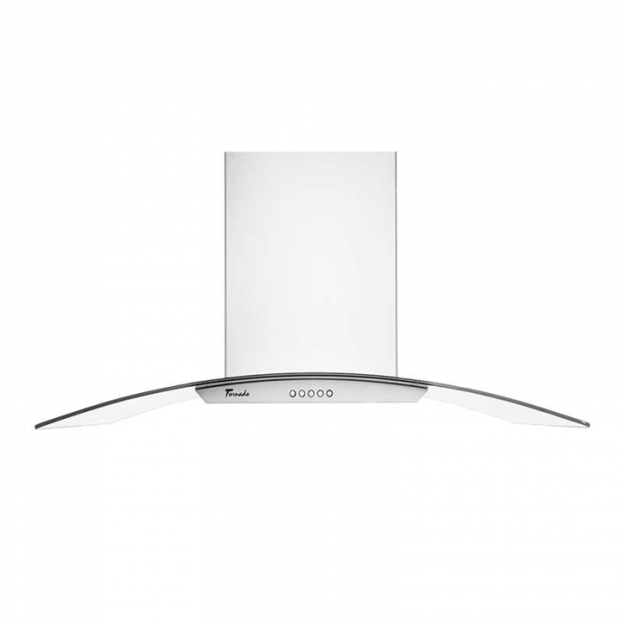 Hota tip Cupola Tornado Eva 1200 (90) LED, 1 motor Turbo, latime 90 cm, 3 viteze, absorbtie 1200 m3/ora, filtru anti-grasimi aluminiu 5 straturi, Inox [2]