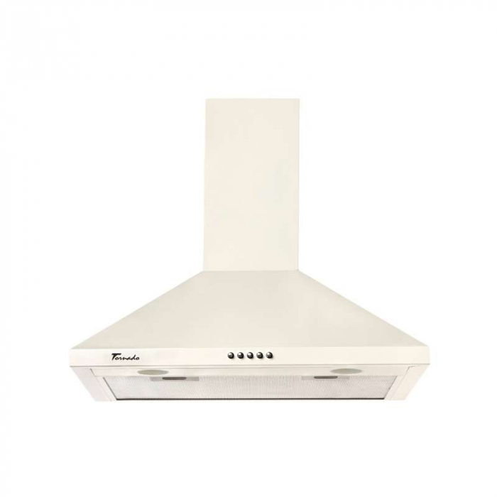 Hota tip Cupola Tornado Kent 750 (60) LED, 1 motor Turbo, latime 60 cm, 3 viteze, absorbtie 750 m3/ora, filtru anti-grasimi aluminiu 5 straturi, Bej [2]