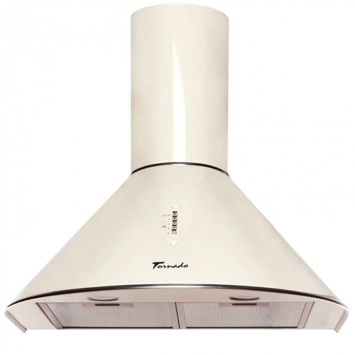 Hota tip Cupola Tornado Violla 750 (50) LED, 1 motor Turbo, latime 50 cm, 3 viteze, absorbtie 750 m3/ora, filtru anti-grasimi aluminiu 5 straturi, Bej [4]