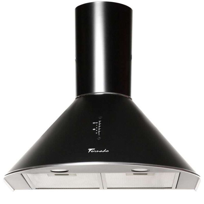 Hota tip Cupola Tornado Violla 750 (50) LED, 1 motor Turbo, latime 50 cm, 3 viteze, absorbtie 750 m3/ora, filtru anti-grasimi aluminiu 5 straturi, Negru [5]