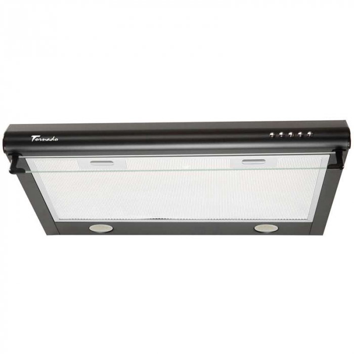 Hota traditionala Tornado Bona 20 (50) LED, 2 motoare, latime 50 cm, absorbtie 560 m3/ora, filtru anti-grasimi aluminiu 5 straturi, Negru [2]
