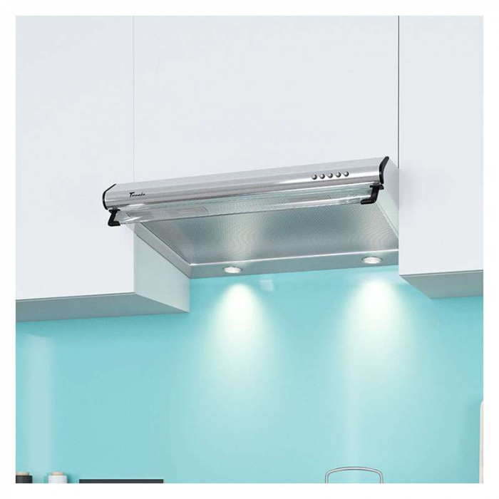 Hota traditionala Tornado Bona 20 (60) LED, 2 motoare, latime 60 cm, absorbtie 560 m3/ora, filtru anti-grasimi aluminiu 5 straturi, Inox [4]