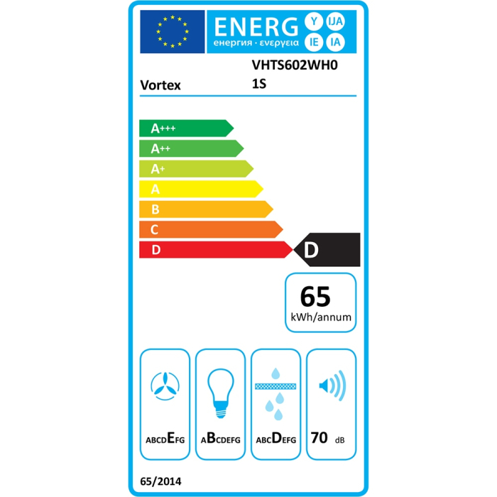 Hota traditionala VORTEX VHTS602WH01S, 2 motoare, 360 m3/h, L 60 cm, alb [3]