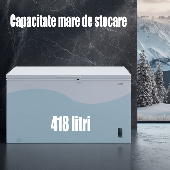 Lada Frigorifica Samus LS446E, 418 L, Clasa Energetica E, Termostat Reglabil, Fast Freeze [5]