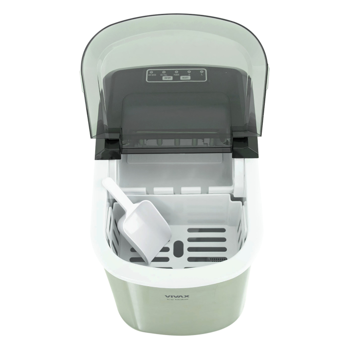 Masina de facut gheata VIVAX IM-122T Portabila, productie gheata 12 kg/24h, capacitate 2.2 l, 2 dimensiuni cuburi de gheata, argintiu [2]