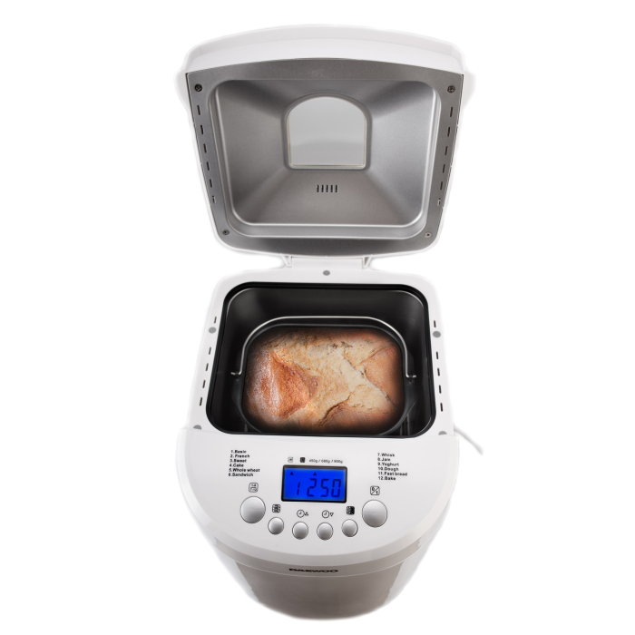 Masina de paine Daewoo DBM600W, 600 W, 900 g, 2 nivele de rumenire, 12 programe, Timer, Alb [5]