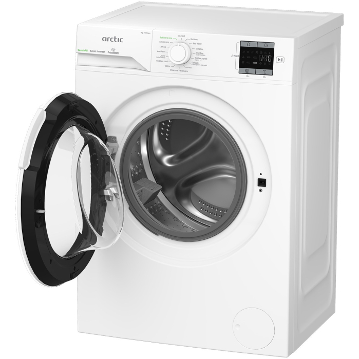Masina de spalat rufe Arctic APLM1WFSU17210W, 7 Kg, 1200 RPM, Clasa energetica A, Motor Silent Inverter, ExtraSteam, IronExpress, Fast/Intensive, Steam, Prewash, Child Lock, Add-In, Alb [6]