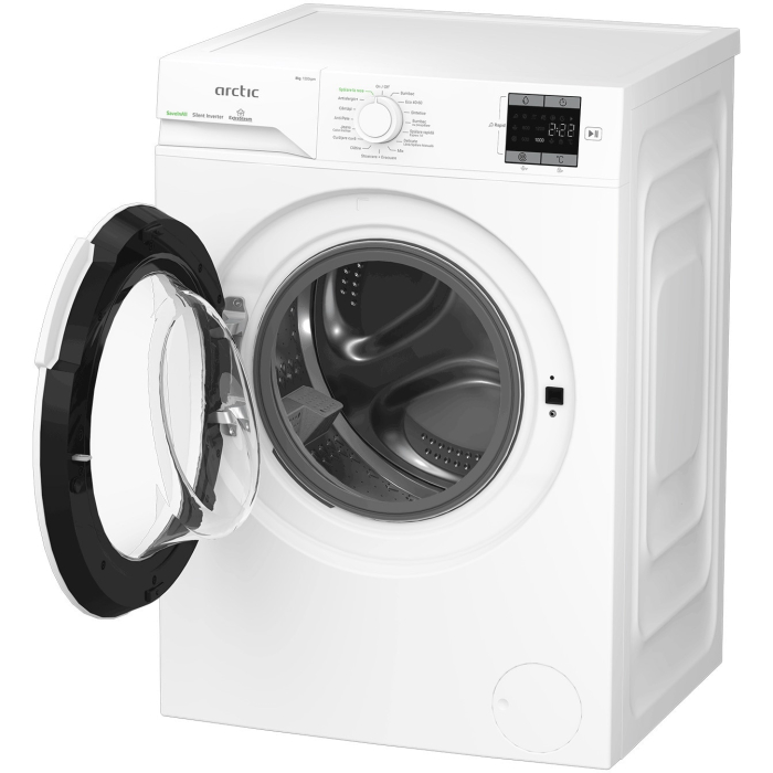 Masina de spalat rufe Arctic APLM1WFSU18210W, 8 kg, 1200 RPM, Clasa A, ExtraSteam, Motor Silent Inverter, Alb [7]