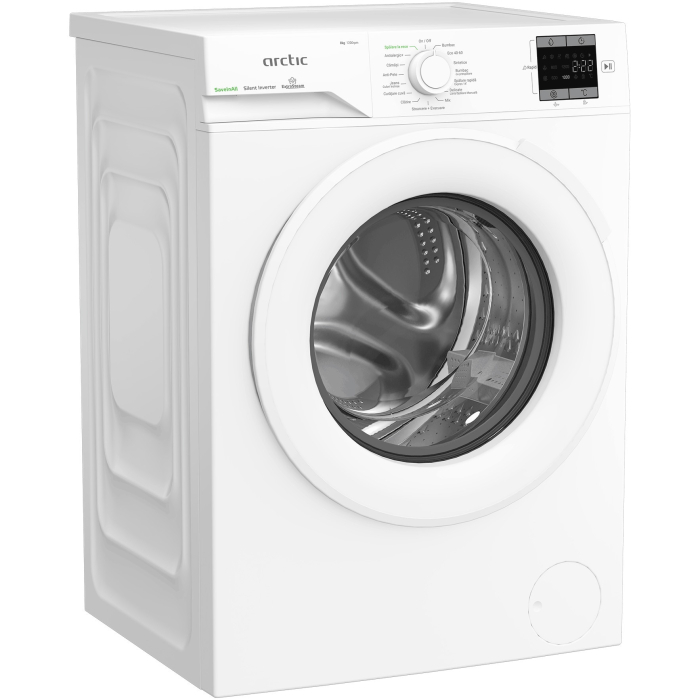 Masina de spalat rufe Arctic APLM1WFSU18210W, 8 kg, 1200 RPM, Clasa A, ExtraSteam, Motor Silent Inverter, Alb [2]