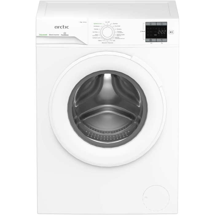 Masina de spalat rufe Arctic APLM1WFSU19210W, 9 Kg, 1200 RPM, Motor Silent Inverter, Drum Clean+Steam, Child Lock, Anticrease, Digital Display, Add-In, Clasa A, alb [8]