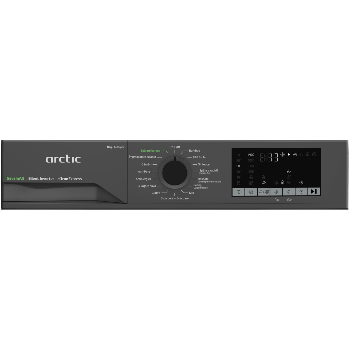 Masina de spalat rufe Arctic APLM2WFSU210411A, 10 Kg, 1400 RPM, Clasa A, Motor Silent Inverter, Steam, Child Lock, Add-In, Antracit [5]