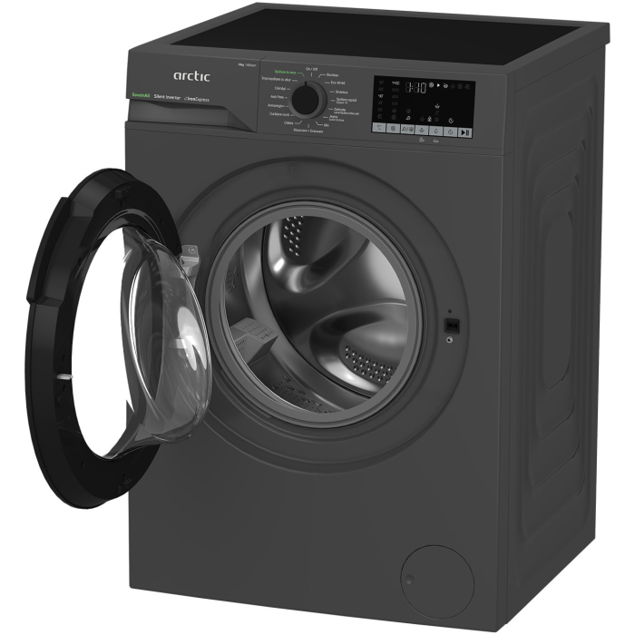 Masina de spalat rufe Arctic APLM2WFSU210411A, 10 Kg, 1400 RPM, Clasa A, Motor Silent Inverter, Steam, Child Lock, Add-In, Antracit [6]
