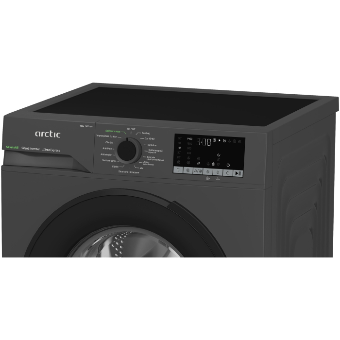 Masina de spalat rufe Arctic APLM2WFSU210411A, 10 Kg, 1400 RPM, Clasa A, Motor Silent Inverter, Steam, Child Lock, Add-In, Antracit [7]