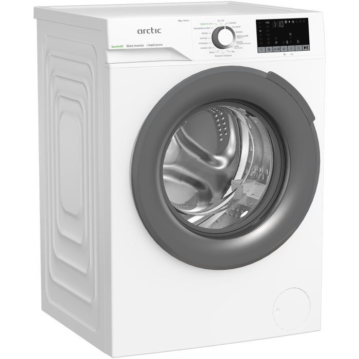 Masina de spalat rufe Arctic APLM2WFSU210411W, 10 Kg, 1400 RPM, 15 Programe, Motor Silent Inverter, ExtraSteam, Prewash, Fast+, Extra Rinse, Drum Clean+Steam, Child Lock, Anticrease, Digital Display,  [2]