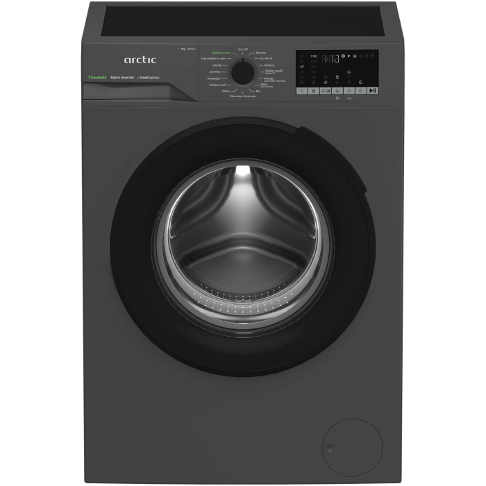 Masina de spalat rufe Arctic APLM2WFSU29412A, 9 Kg, 1400 RPM,Clasa A, Motor Silent Inverter, ExtraSteam, IronExpress, Fast/Intensive, Steam, Child Lock, Add-In, Antracit [9]