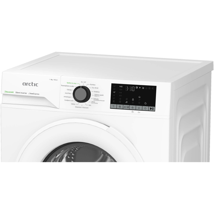 Masina de spalat rufe Arctic APLM2WFSU29412W, 9 Kg, 1400 RPM,Clasa A, Motor Silent Inverter, ExtraSteam, IronExpress, Fast/Intensive, Steam, Child Lock, Add-In, Alb [8]