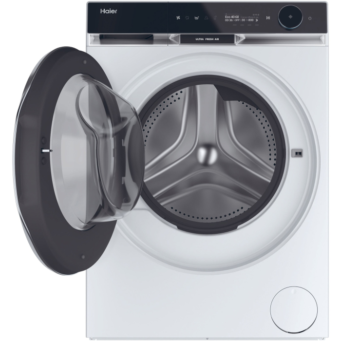 Masina de spalat rufe cu uscator Haier HWD100-B14397US, Spalare 10 kg, Uscare 6 kg, 1400 rpm, Motor Direct Motion, Clasa A, Ultra Fresh, WiFi, ABT, display LCD, Smart Dual Spray, Alb [2]