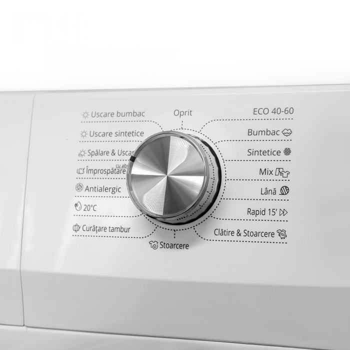 Masina de spalat rufe cu uscator Samus WSDDI-85140, spalare 8 kg, uscare 5 kg, 1400 rpm, clasa D, latime 59.5 cm, motor inverter, afisaj LCD, incarcare cu rufe in timpul spalarii, Alb [6]