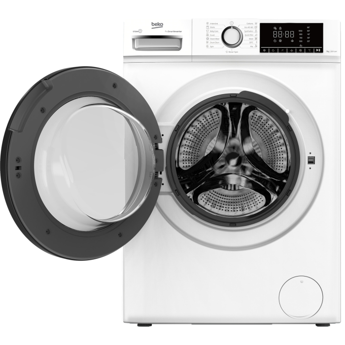 Masina de spalat rufe frontala Beko B1WFM2721WEE, 7 kg, 1200 RPM, Clasa A, 15 programe, Digital Display, SteamCure, Child Lock, Alb [2]