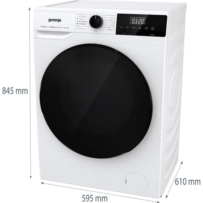 Masina de spalat rufe frontala cu uscator GORENJE WD2A964ADS, 9/6 kg, 1400rpm, Clasa A/D, alb [14]