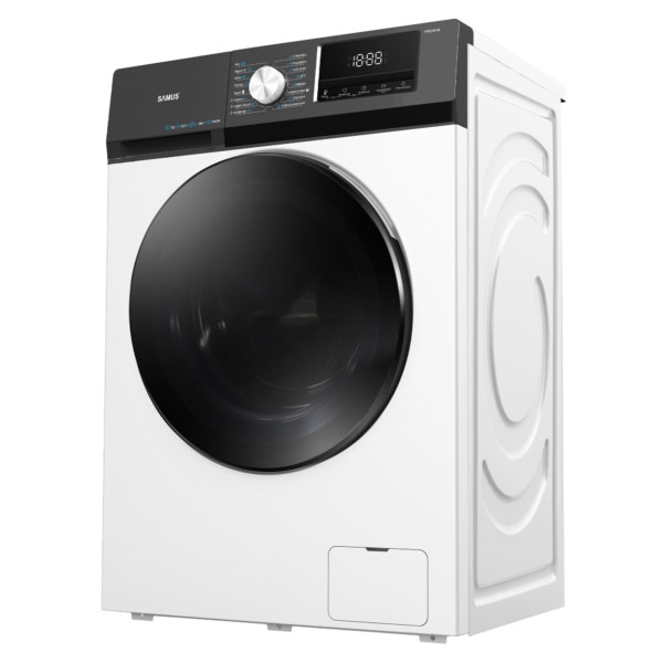 Masina de spalat rufe frontala Samus WSEDI9148, 9 kg, 1400 rpm, clasa A, 56 cm, motor inverter, curatare tambur, alb [3]