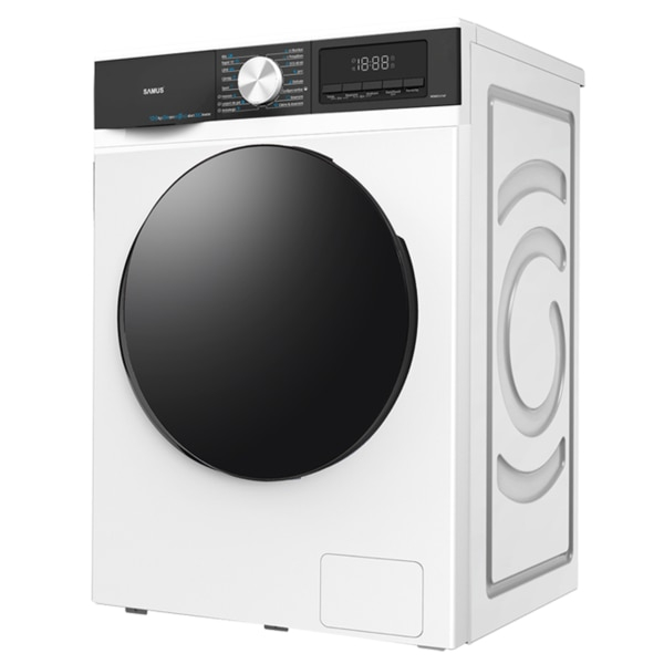 Masina de spalat rufe frontala Samus WSMDI12147, 12 kg, 1400 rpm, clasa A, 65 cm, motor inverter, control antispuma, alb [3]