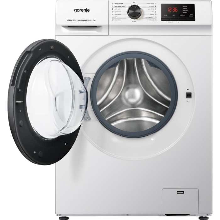 Masina de spalat rufe frontala slim GORENJE WNHVB72SDS, SteamTech, 7 kg, 1200rpm, Clasa D, alb [2]