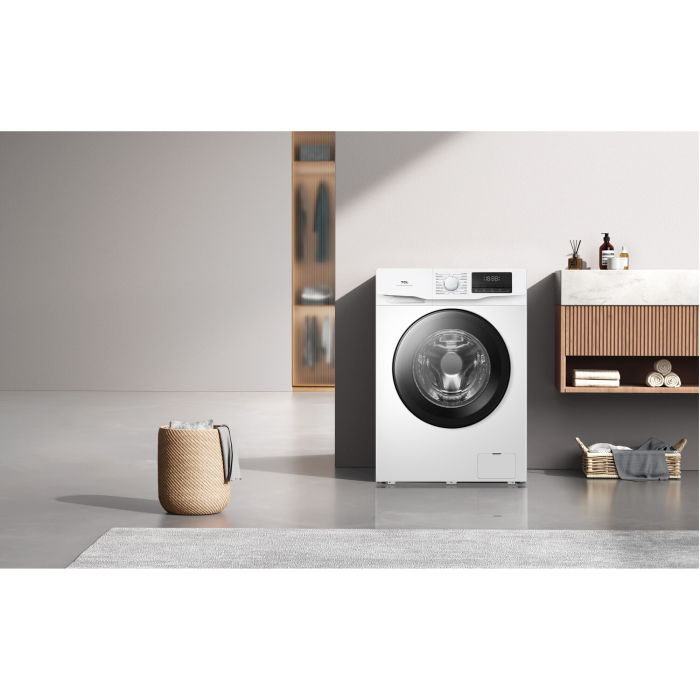 Masina de spalat rufe TCL FF0812WA0, 8 kg, 1200 RPM, Clasa A, BLDC Inverter Motor, Steam Wash, Drum Clean, 24 Hour Delay, Honeycomb Drum, Quick Wash 18 min, Add Garment, 16 Programe, Alb [11]
