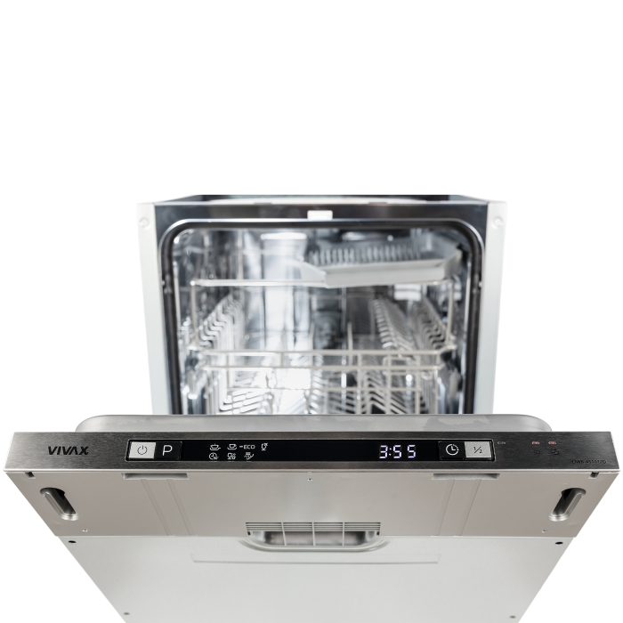 Produs lovit/indoit RESIGILAT - Mașină de spalat vase incorporabila VIVAX DWB-451072D, 45 cm, 10 seturi, 7 programe - Intensiv, ECO, Rapid, 90 min, Half Load, pornire întarziata 24h, AquaStop, Clasa E [6]