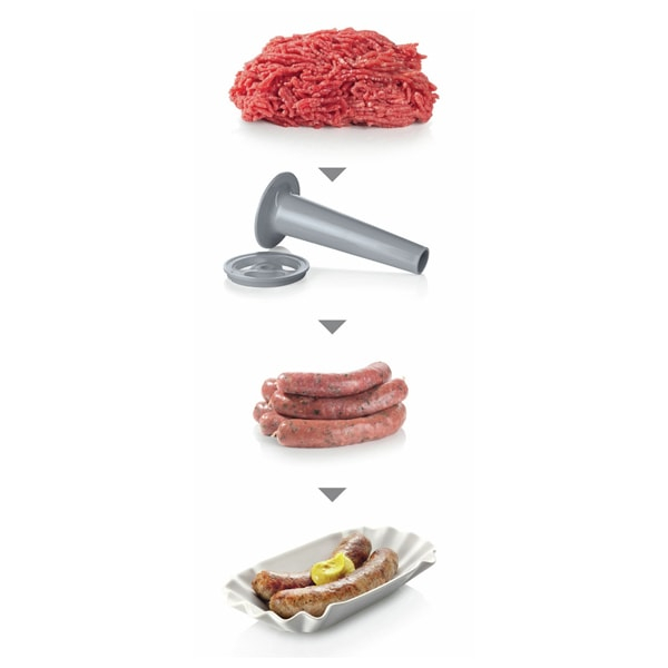 Masina de tocat carne BOSCH ProPower MFW67440, 3.5kg/min, 2000W, accesoriu carnati/feliere/razuire/kebbe, negru [14]
