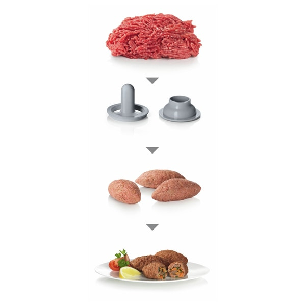 Masina de tocat carne BOSCH ProPower MFW67440, 3.5kg/min, 2000W, accesoriu carnati/feliere/razuire/kebbe, negru [13]