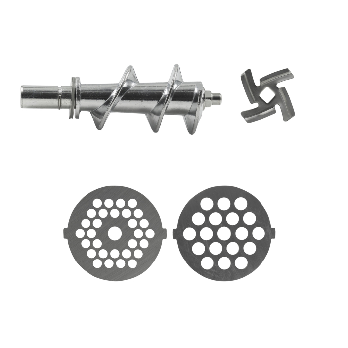 Masina de tocat Samus SMT-1215GRAY, 1200 W, 1 viteza + reverse, Accesorii pentru carnati si kibbe, Negru [3]
