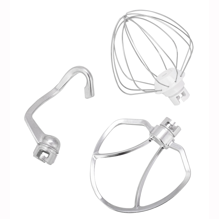 Mixer cu bol Daewoo DHM150P, 1600 W, 10 viteze, capacitate bol 4.5 l, tel, carlig framantare, palete amestecare, roz [4]