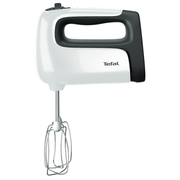 Mixer de mana Tefal Prep'Mix HT462138, 500W, 5 viteze, Turbo, 2 accesorii pentru aluat, 2 teluri, alb [3]