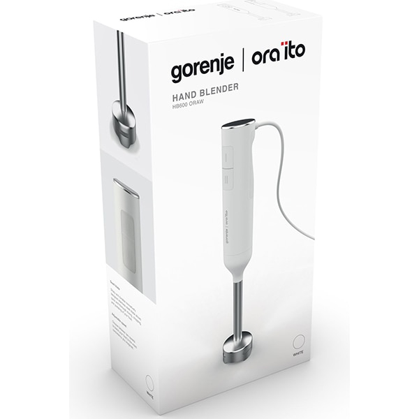 Mixer vertical GORENJE HB600ORAW, Putere 600 W, Functie Turbo, Alb [5]