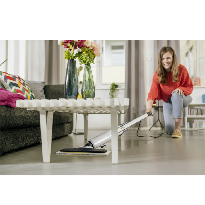 Mop cu abur Karcher SC 2 Upright, 1600 W, rezervor 0,4 l, reglare abur, cartus de decalcifiere, 1.513-500.0, Alb/Negru [3]