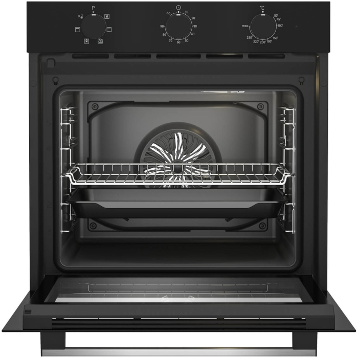 Pachet Cuptor incorporabil Arctic ARSE11130BD, 71 l, Electric, 6 functii, Curatare cu abur, Grill, Timer, Clasa A + Plita incorporabila, Gaz, 4 Arzatoare, Aprindere electrica, Wok, 60 cm, Negru [4]