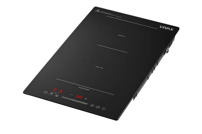 Plită ceramică încorporabilă VIVAX BH-02MFZIN, Inductie, 2 zone de gătit, Touch Control electronic, 9 trepte, Timer 99 min, Blocare copii, Indicator căldură, Oprire automată de siguranță, Sticlă ceram [2]