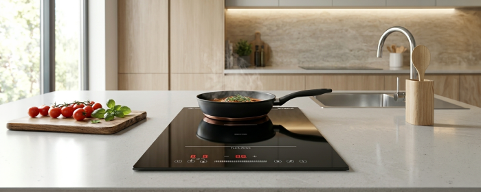 Plită ceramică încorporabilă VIVAX BH-02MFZIN, Inductie, 2 zone de gătit, Touch Control electronic, 9 trepte, Timer 99 min, Blocare copii, Indicator căldură, Oprire automată de siguranță, Sticlă ceram [3]
