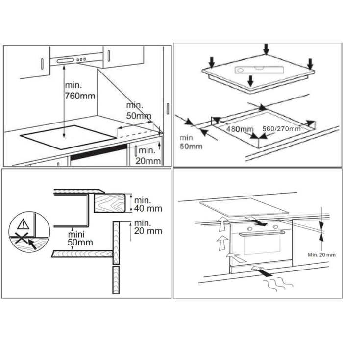 Plita cu inductie incorporabila Samus PSI-64BG7, 4 zone de gatit, 7000 W, control touch, timer, oprire automata, functie blocare, indicator caldura reziduala, functie Boost, negru [2]