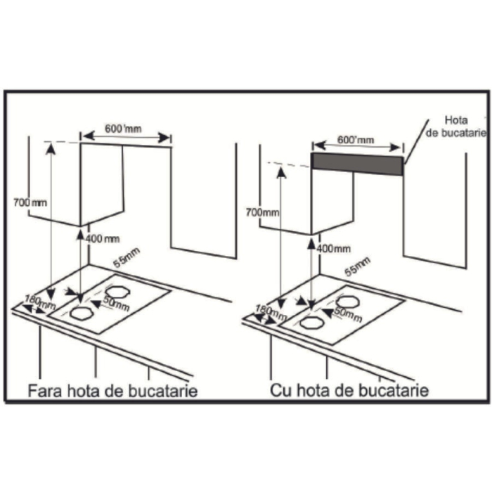 Plita incorporabila electrica Samus PSE-32SX, 2 zone de gatit, panou de control frontal, 3500 W, argintiu [3]